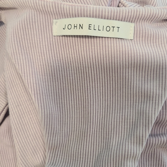 John Elliott Mineral Ribbed Midi Lavender Dress - Picture 7 of 8